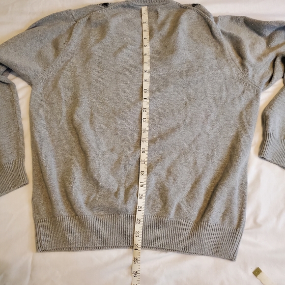 International Waters Men's Sweater, Black Gray, XL - Picture 9 of 10